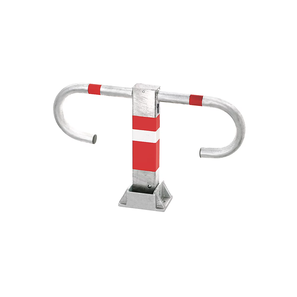 Barrière de parking avec dispositif demi-cylindre profilé