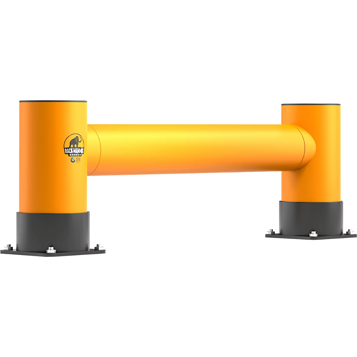 Barrière de sécurité individuelle Ampere Rack-Mammut®, plastique, L 1200 x H 400 mm, jaune trafic