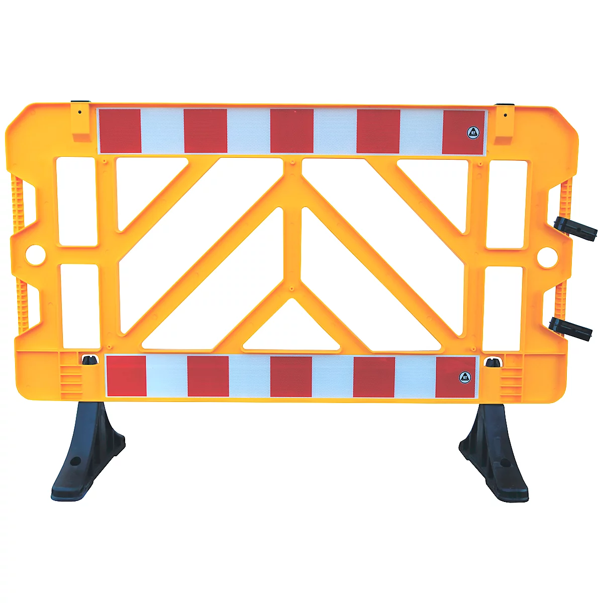 Barrières de sécurité lot de 2, 1000 x 1500 mm, jaune