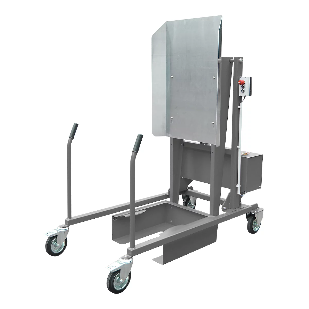 Basculeur élevateur mobile de poubelles MKS-F, electro hydolique 12 V, gris RAL 7005