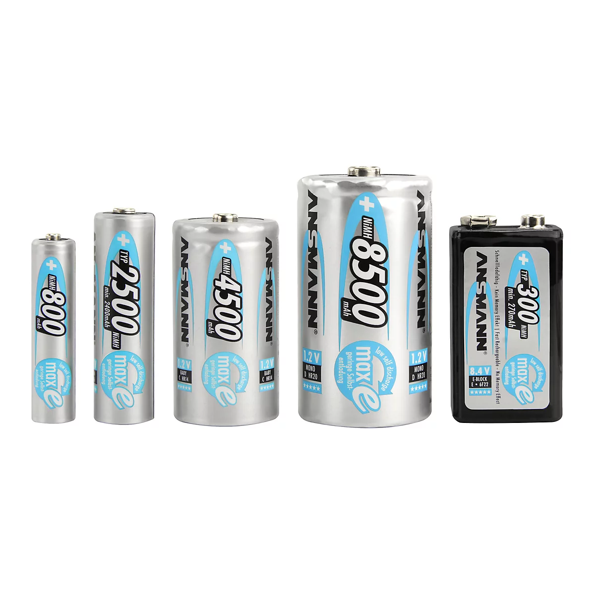 Batería de NiMH MaxE Mono D, 8500 mAH, 2 piezas