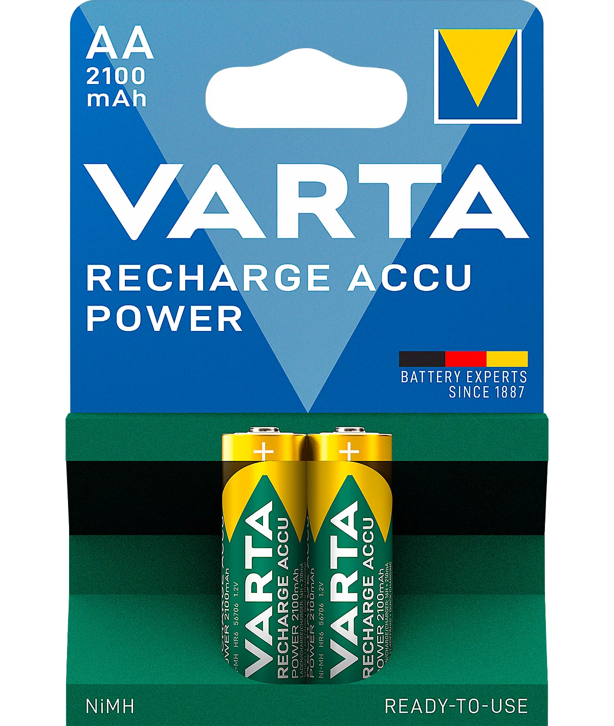 Batería recargable VARTA POWER PLAY LONGLIFE, mignon AA, 2 piezas