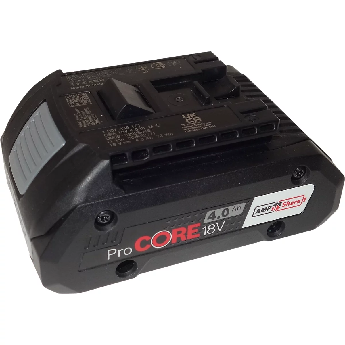 Batterie de rechange ProCORE18V Bosch, pour appareils de cerclage sans fil Banholzer et Wenz série BXT4, tension 18 V, capacité 4,0 Ah, noir