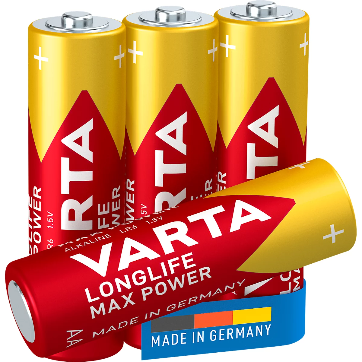 Batterien AA/LR6/Mignon VARTA Longlife Max Power, 1,5 V, 4 Stück