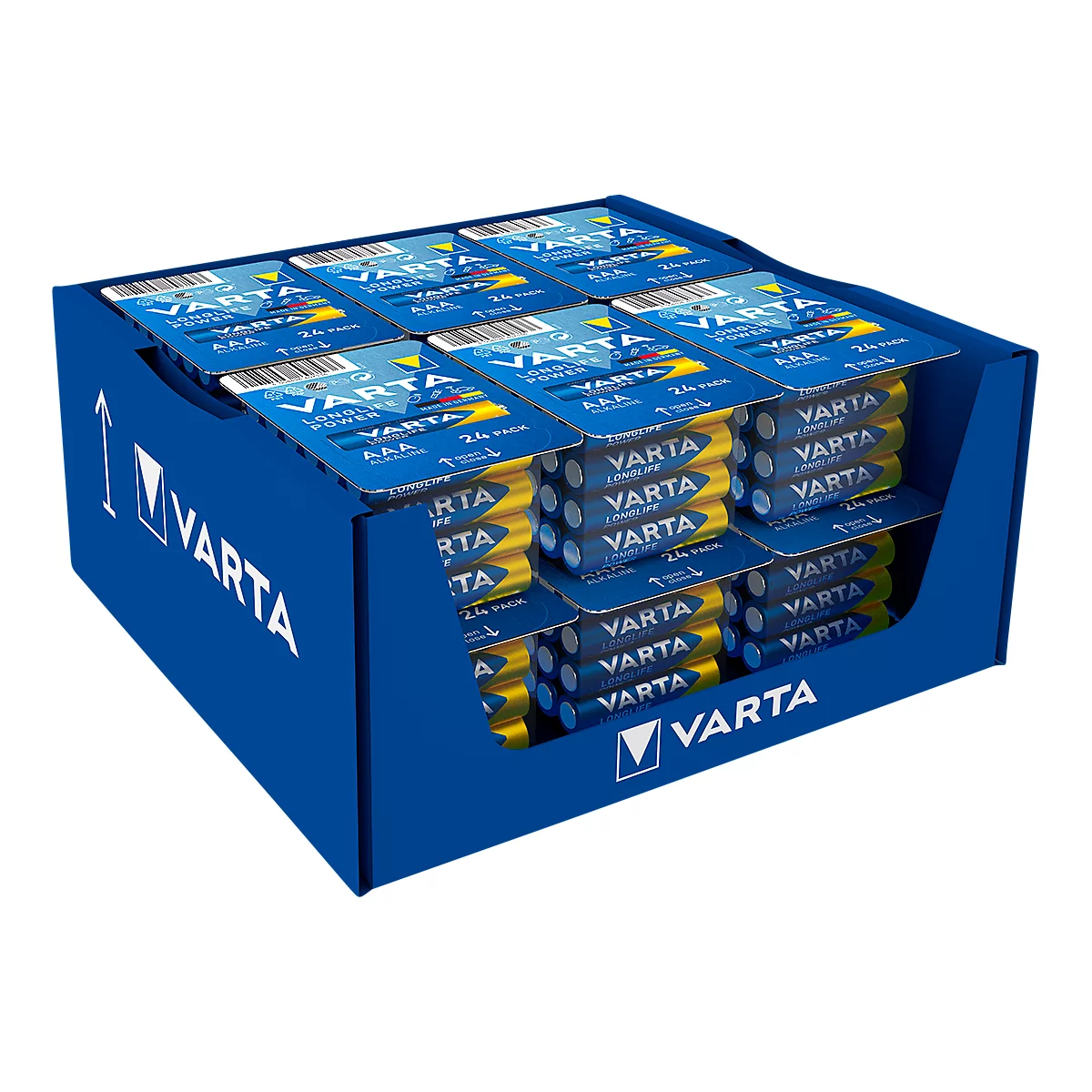 Batterien VARTA Longlife Power, Micro AAA, Spannung 1,5 V, Big Box mit 24 Stück