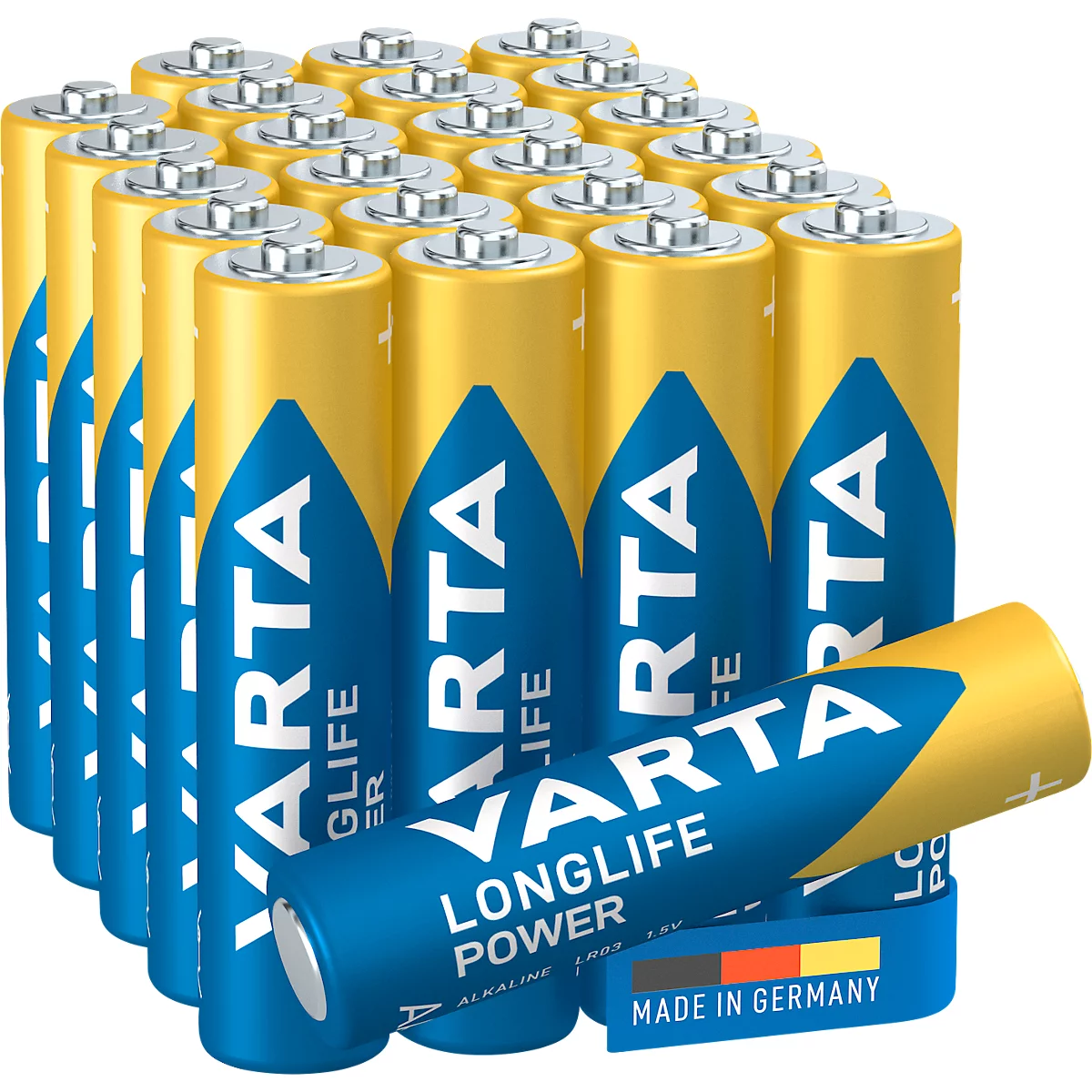 Batterien VARTA Longlife Power, Micro AAA, Spannung 1,5 V, Big Box mit 24 Stück