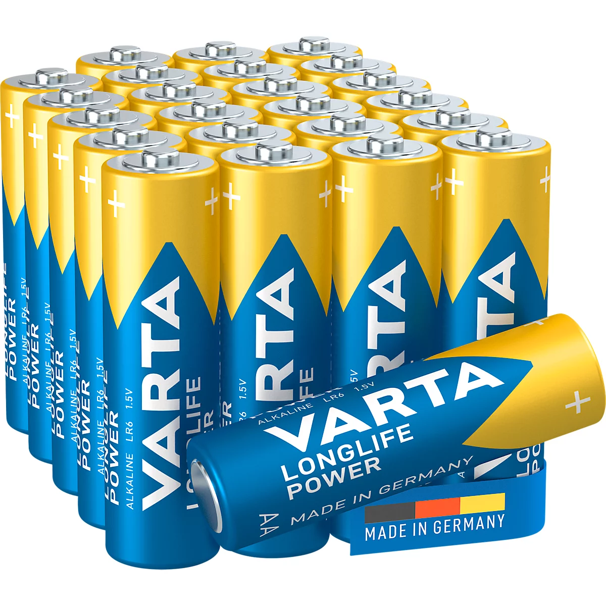 Batterien VARTA Longlife Power, Mignon AA, Spannung 1,5 V, Big Box mit 24 Stück