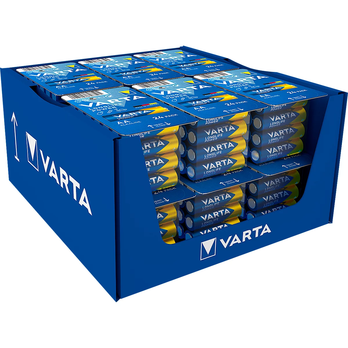 Batterien VARTA Longlife Power, Mignon AA, Spannung 1,5 V, Big Box mit 24 Stück