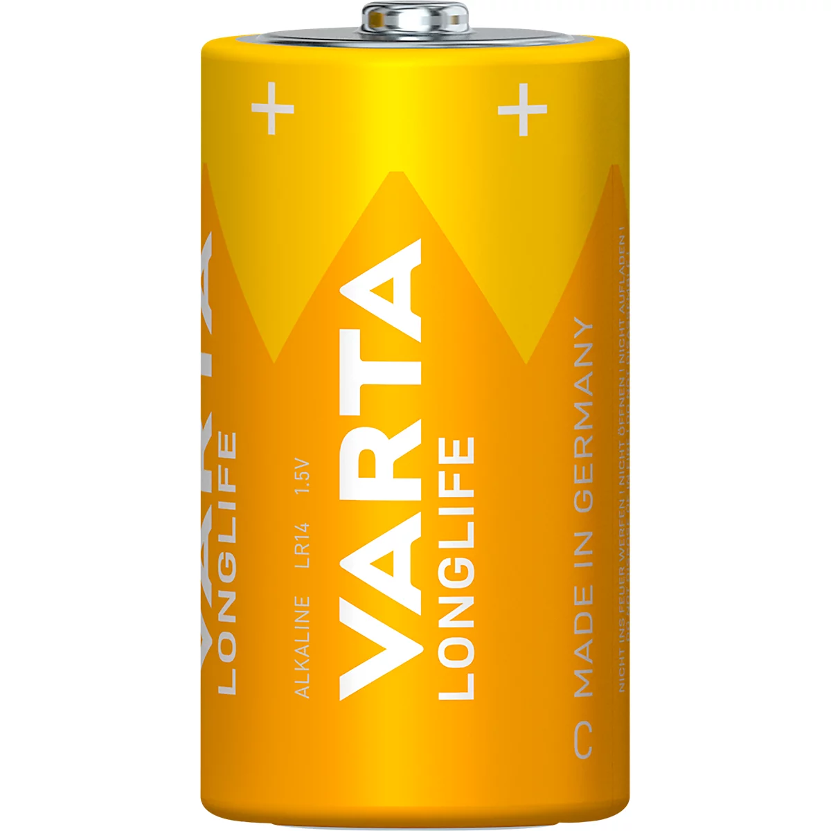Batterij Baby C VARTA Longlife, lange levensduur, 1,5 V, 2 stuks