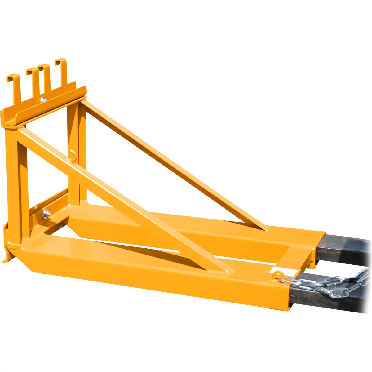 Bauer afvalverzamelaar MH-I, met rubberen aanslag, voor 1x 80- tot 360-L-MGB, L 1030 x B 585 H 680 mm, gelakt, geel-oranje RAL 2000