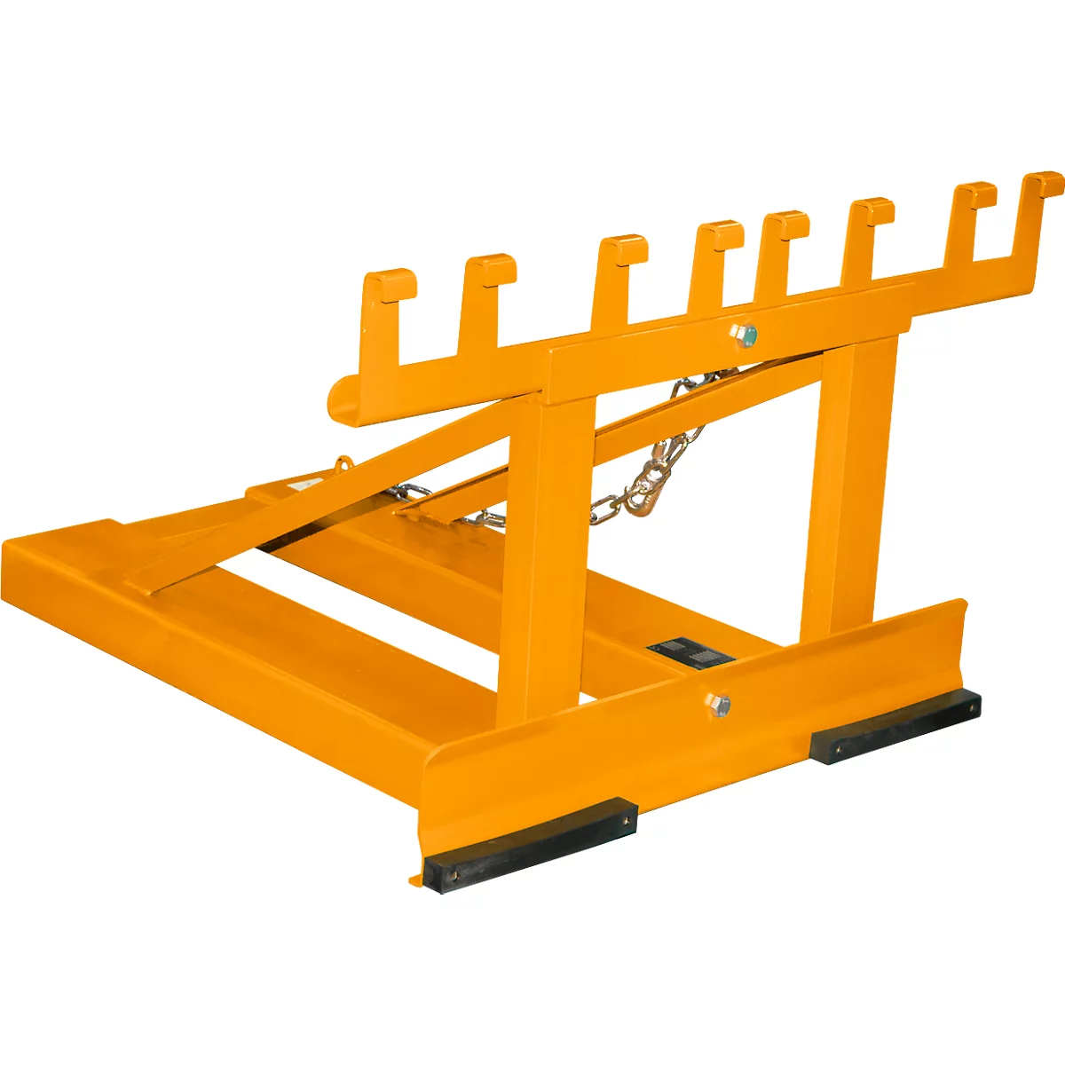 Bauer afvalverzamelaar MH-II, met rubberen aanslag, voor 2x 80- tot 360-L-MGB en 1x 1100-L-MGB, L 1030 x B 1070H 680 mm, gelakt, geel-oranje RAL 2000