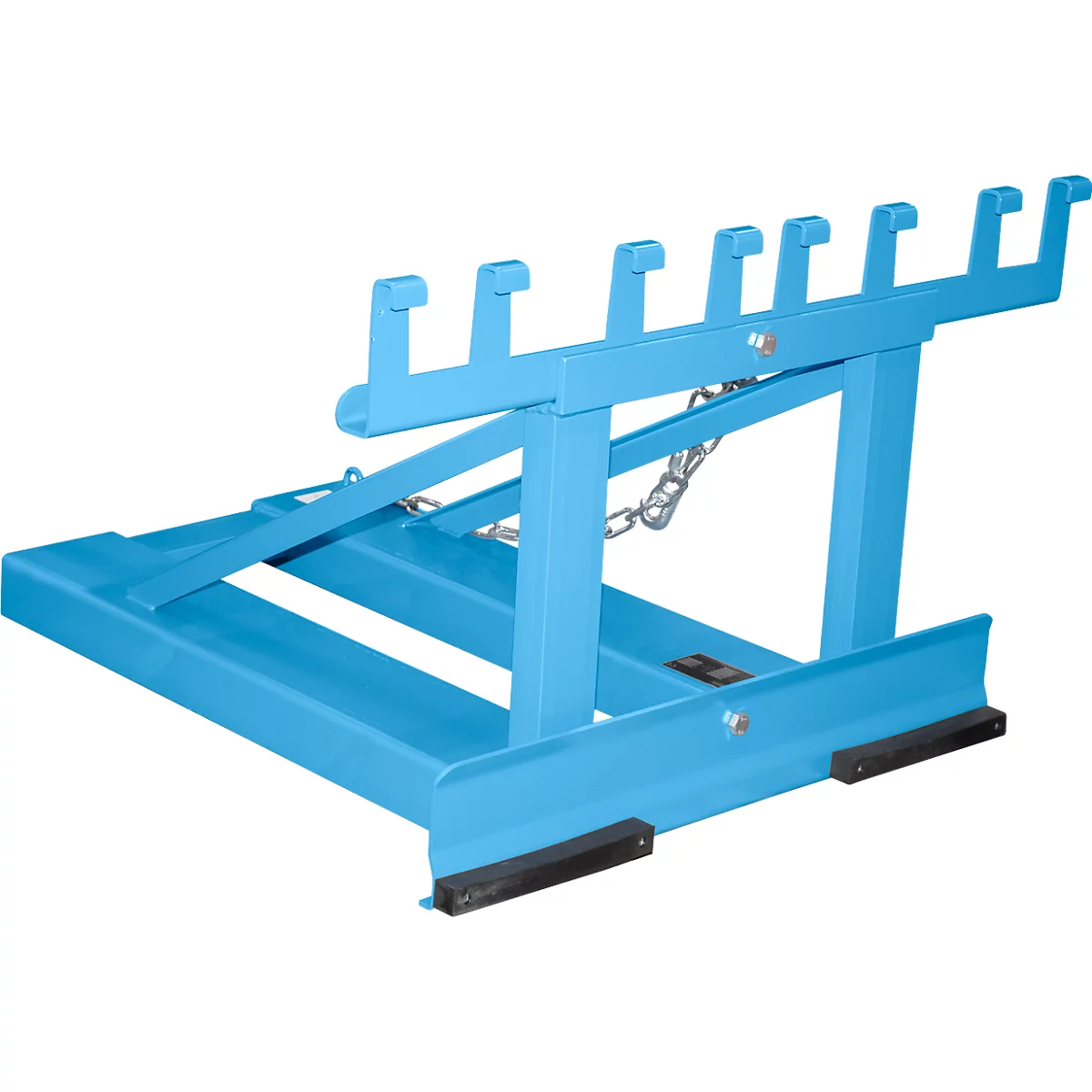Bauer afvalverzamelaar MH-II, met rubberen aanslag, voor 2x 80- tot 360-L-MGB en 1x 1100-L-MGB, L 1030 x B 1070H 680 mm, gelakt, lichtblauw RAL 5012