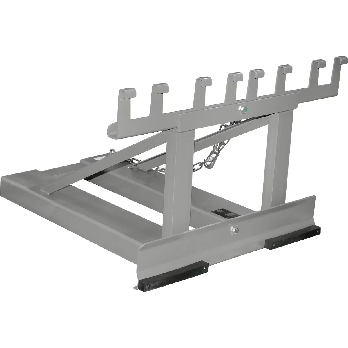 Bauer afvalverzamelaar MH-II, met rubberen aanslag, voor 2x 80- tot 360-L-MGB en 1x 1100-L-MGB, L 1030 x B 1070H 680 mm, gelakt, muisgrijs RAL 7005