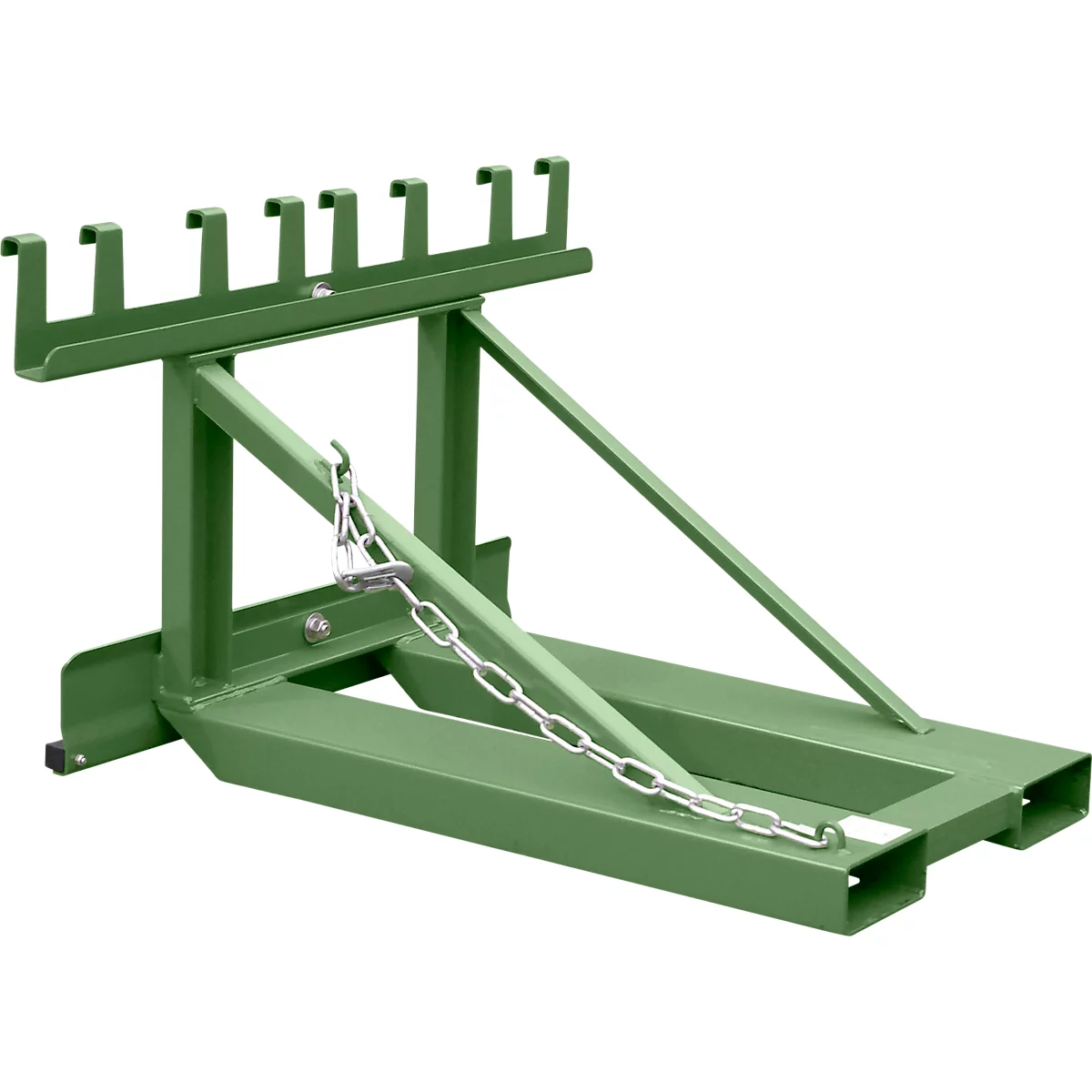 Bauer afvalverzamelaar MH-II, met rubberen aanslag, voor 2x 80- tot 360-L-MGB en 1x 1100-L-MGB, L 1030 x B 1070H 680 mm, gelakt, reseda groen RAL 6011