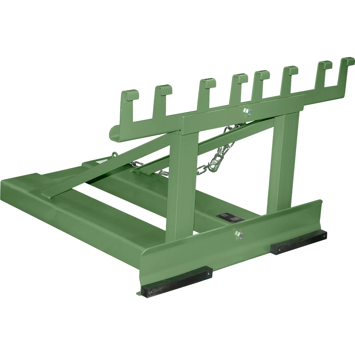 Bauer afvalverzamelaar MH-II, met rubberen aanslag, voor 2x 80- tot 360-L-MGB en 1x 1100-L-MGB, L 1030 x B 1070H 680 mm, gelakt, reseda groen RAL 6011