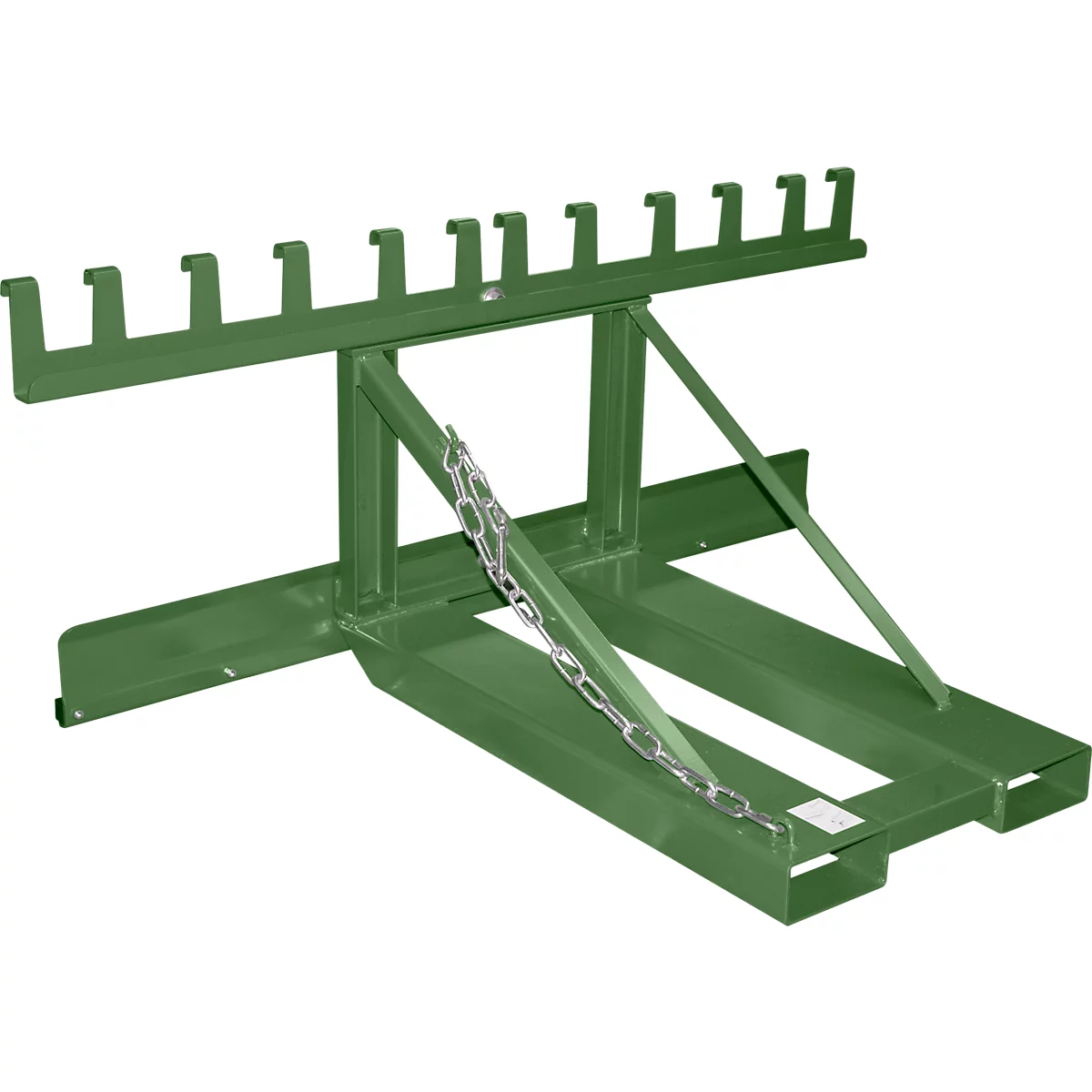 Bauer afvalverzamelaar MH-III, met rubberen aanslag, voor 3x 80- tot 360-L-MGB, L 1030 x B 1595 x H 680 mm, gelakt, reseda groen RAL 6011