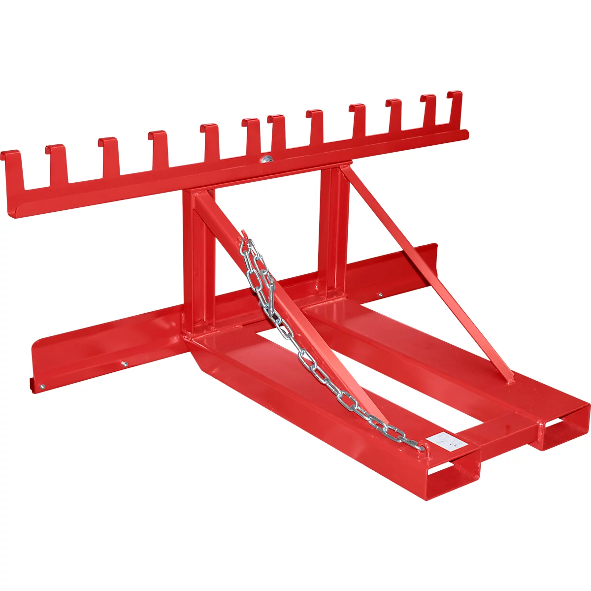 Bauer afvalverzamelaar MH-III, met rubberen aanslag, voor 3x 80- tot 360-L-MGB, L 1030 x B 1595 x H 680 mm, gelakt, vuurrood RAL 3000