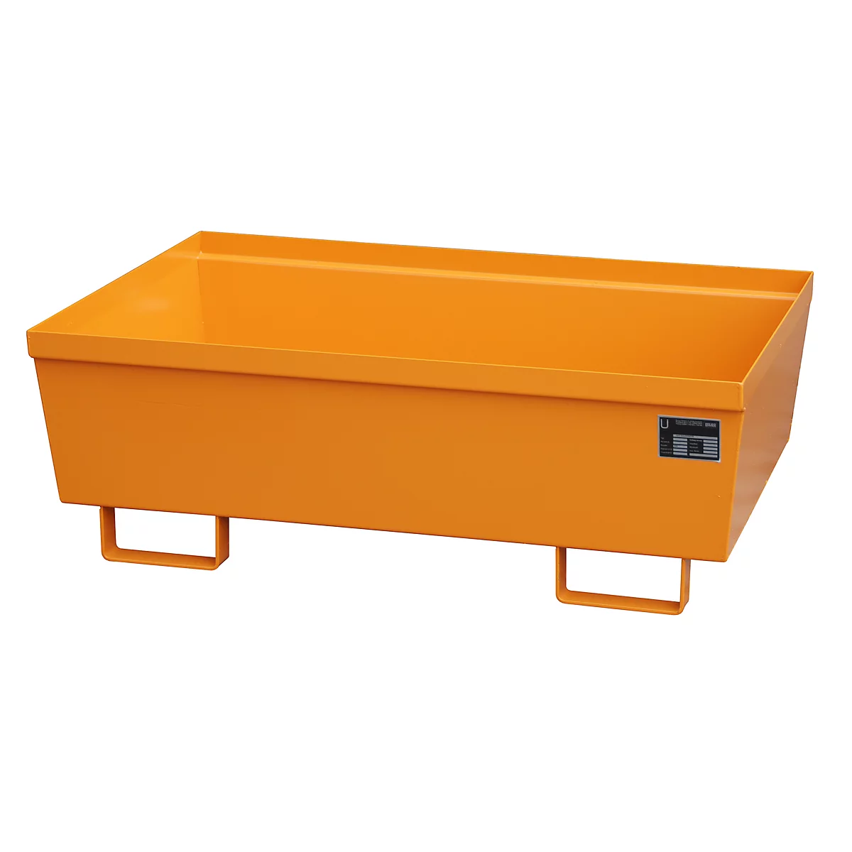 BAUER AO-2 opvangbak, staal, 246 l, B 1200 x D 800 x H 415 mm, diverse afmetingen Kleuren