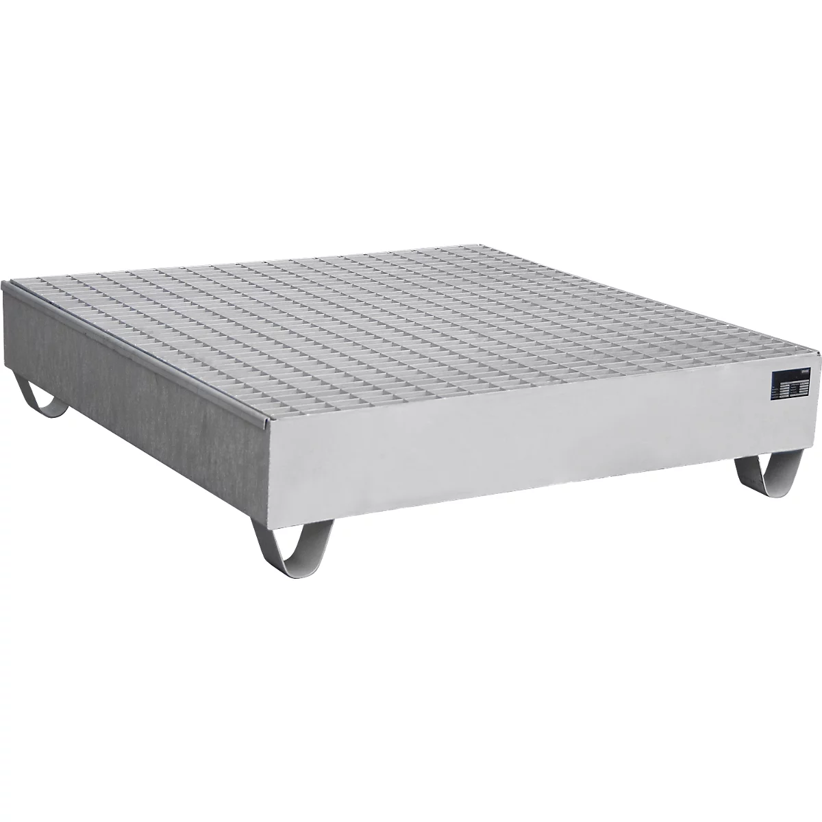 Bauer Bac de rétention VAW-4/A, L 1200 l x 1200 x H 285 mm, jusqu'à 230 l, inox, accessible par le dessous