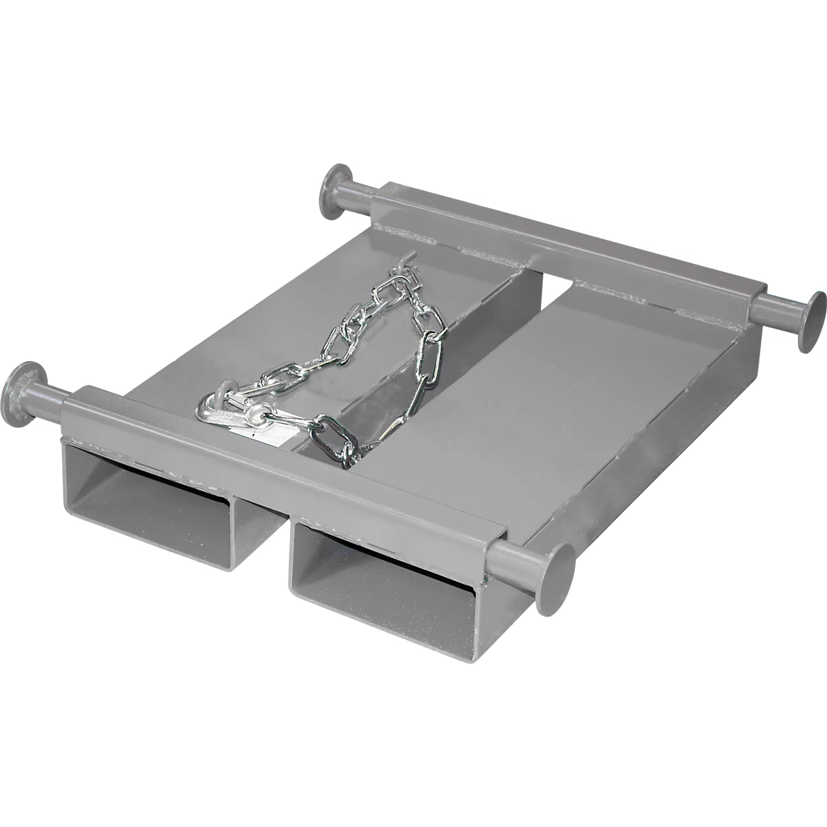 Bauer Big Bag Traverse TBB-E, for forklift, L 650 x W 610 x H 145 mm, up to 1000 kg, steel, mouse grey