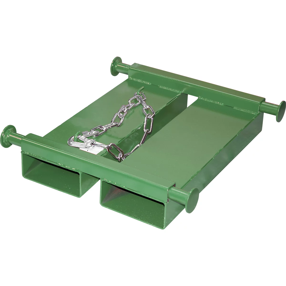 Bauer Big Bag Traverse TBB-E, voor vorkheftruck, L 650 x B 610 x H 145 mm, tot 1000 kg, staal, reseda groen