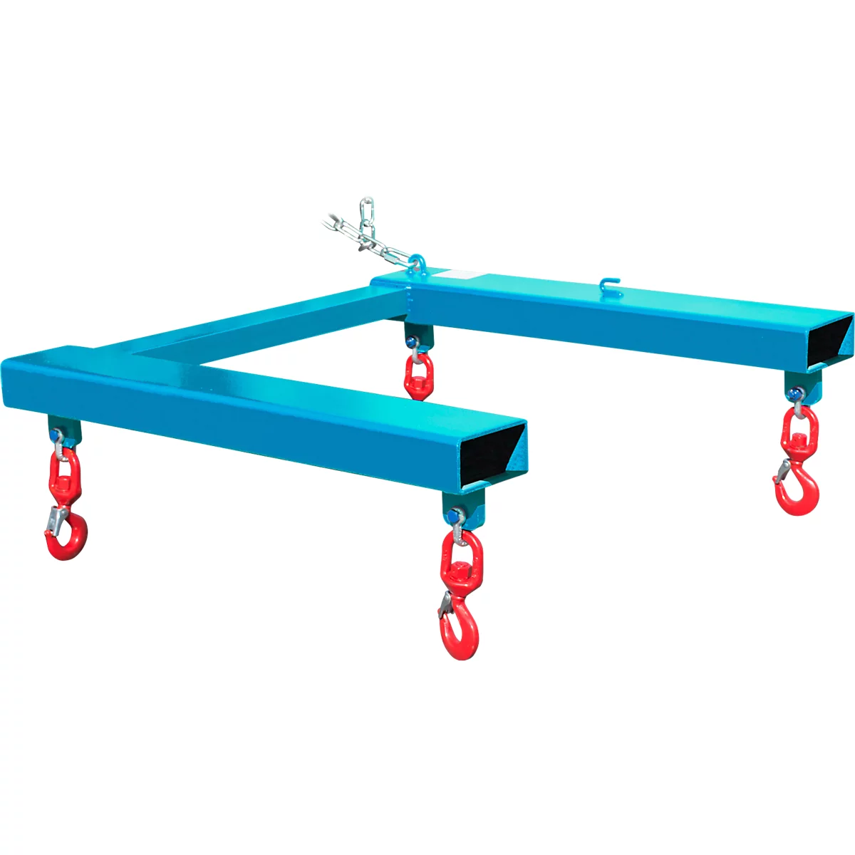 Bauer Big Bag Traverse TBB-W, for forklift, L 900 x W 945 x H 365 mm, up to 1250 kg, steel, light blue