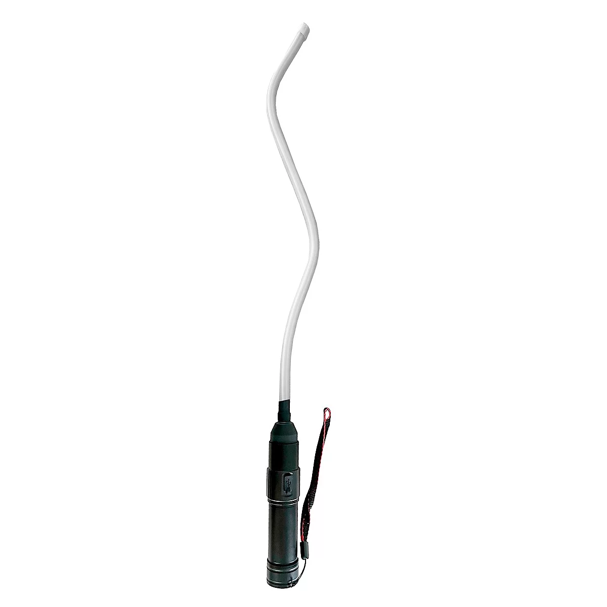 Bauer &amp; Böcker LED buislamp, vormbaar, 3,5 W, 200 lm, 6000 K, IP44, magnetische voet, IP44, USB-C, batterijvoeding, L 530 mm, staal, zwart en wit