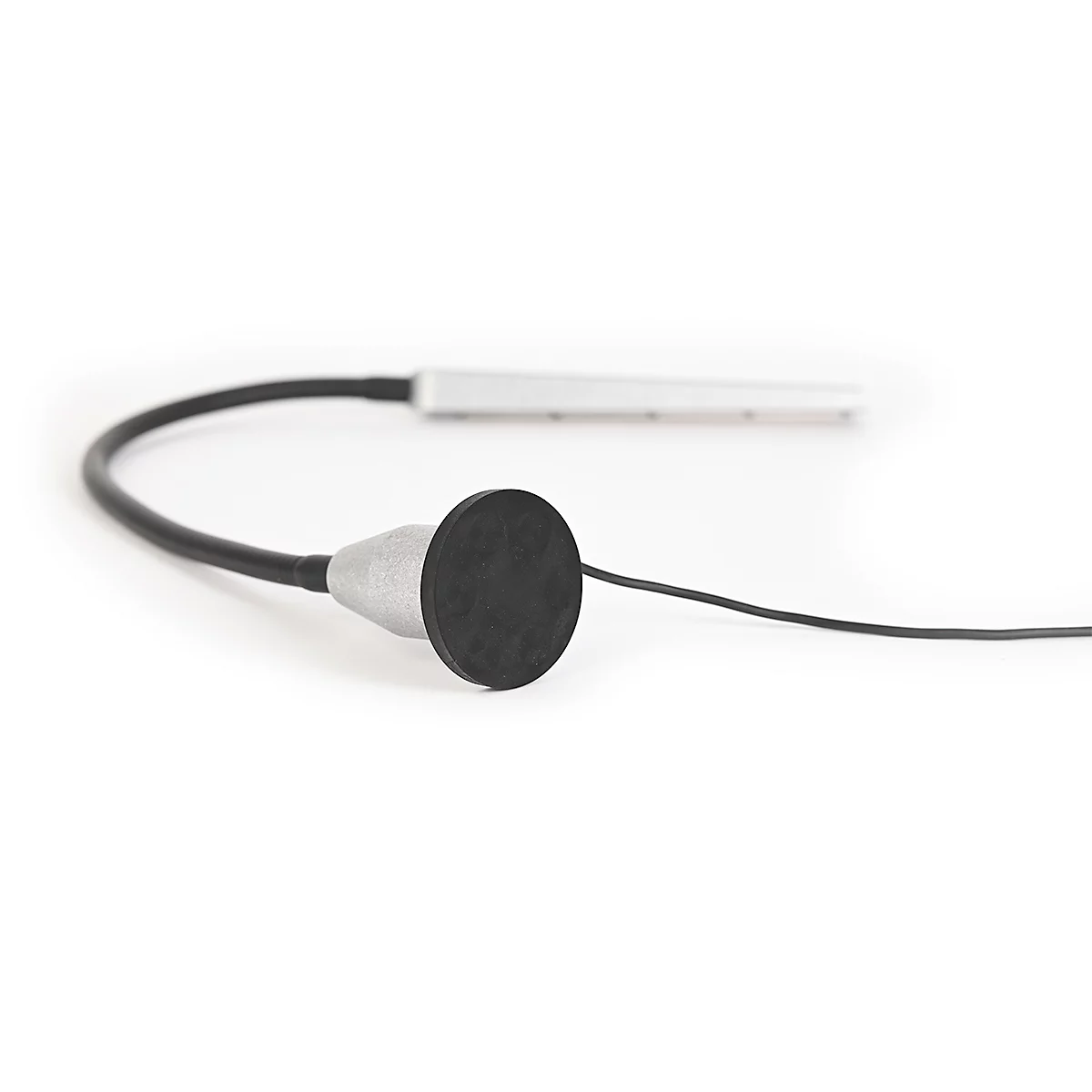 Bauer &amp; Bücker LED werklamp Silhouette, 10 W, 960 lm, 2700-5500 K, kantelbaar, gebarenbediening, dimbaar, magnetische voet, IP65, L 750 mm, aluminium, grijs-zwart