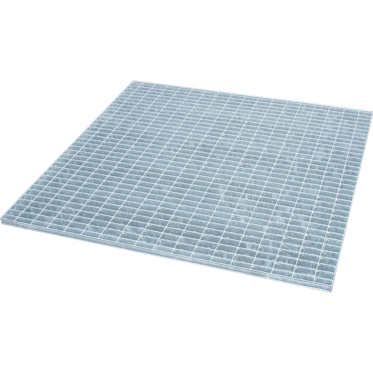 Bauer caillebotis pour bacs de rétention en inox type VAW-4/A, jusqu'à 1000 kg/m², L 1185 × P 1185 × H 30 mm, acier galvanisé à chaud