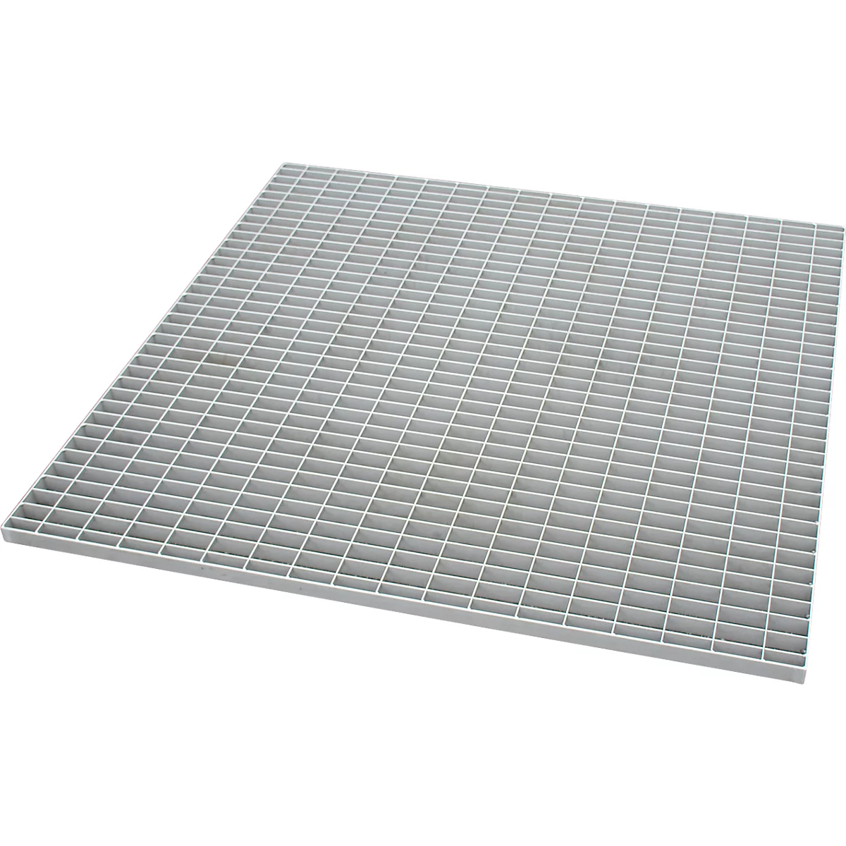 Bauer Caillebotis pour bacs de rétention en inox type VAW-4/A, jusqu'à 1000 kg/m², L 1185 × P 1185 × H 30 mm, inox 1.4571