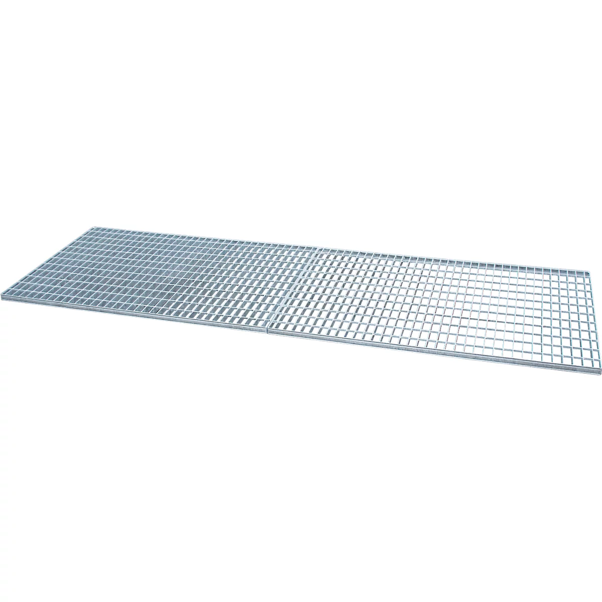 Bauer caillebotis pour bacs de rétention en inox type VAW-4/B, jusqu'à 1000 kg/m², L 785 × P 2370 × H 30 mm, acier galvanisé à chaud
