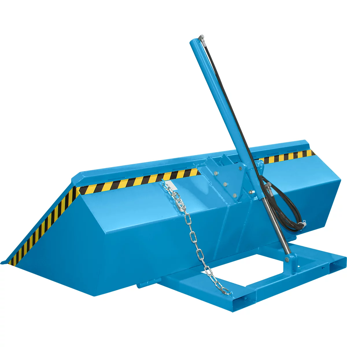 Bauer godet hydraulique pour chariot élévateur DGS 1200, hydraulique pour chariot élévateur, L 1610 x l 2010 x H 1370 mm, 1,2 m³, jusqu'à 1500 kg, acier peint, bleu clair
