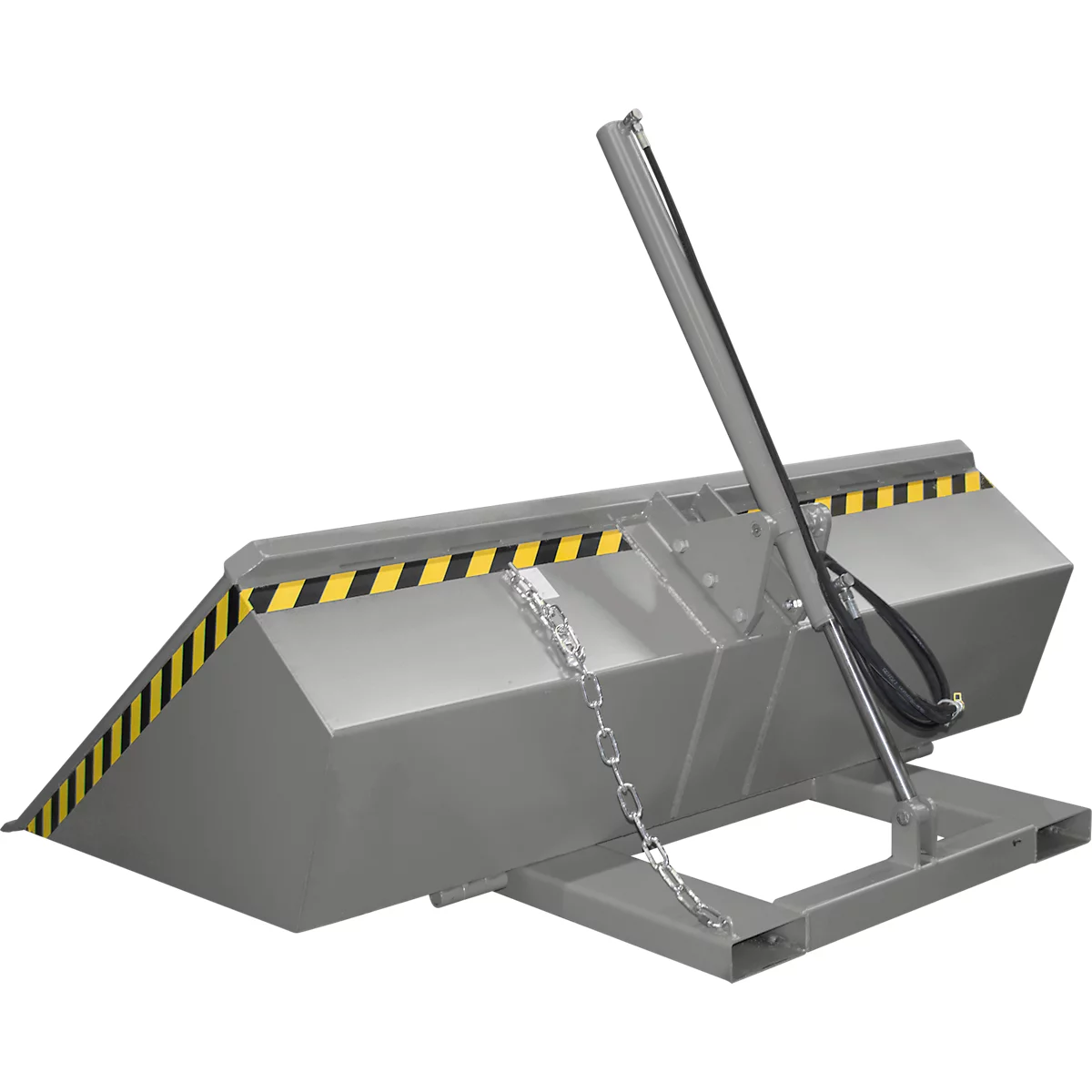 Bauer godet hydraulique pour chariot élévateur DGS 1200, hydraulique pour chariot élévateur, L 1610 x l 2010 x H 1370 mm, 1,2 m³, jusqu'à 1500 kg, acier peint, gris souris