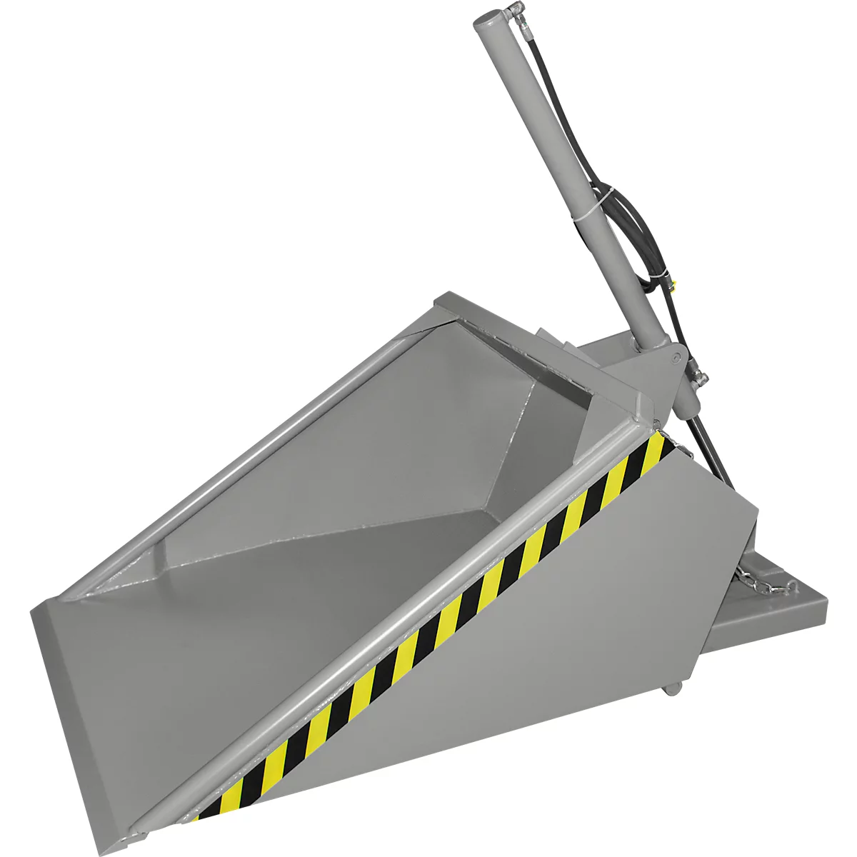 Bauer godet hydraulique pour chariot élévateur DGS 500, hydraulique pour chariot élévateur, L 1610 x l 1050 x H 1370 mm, 0,5 m³, jusqu'à 1000 kg, acier laqué, gris souris
