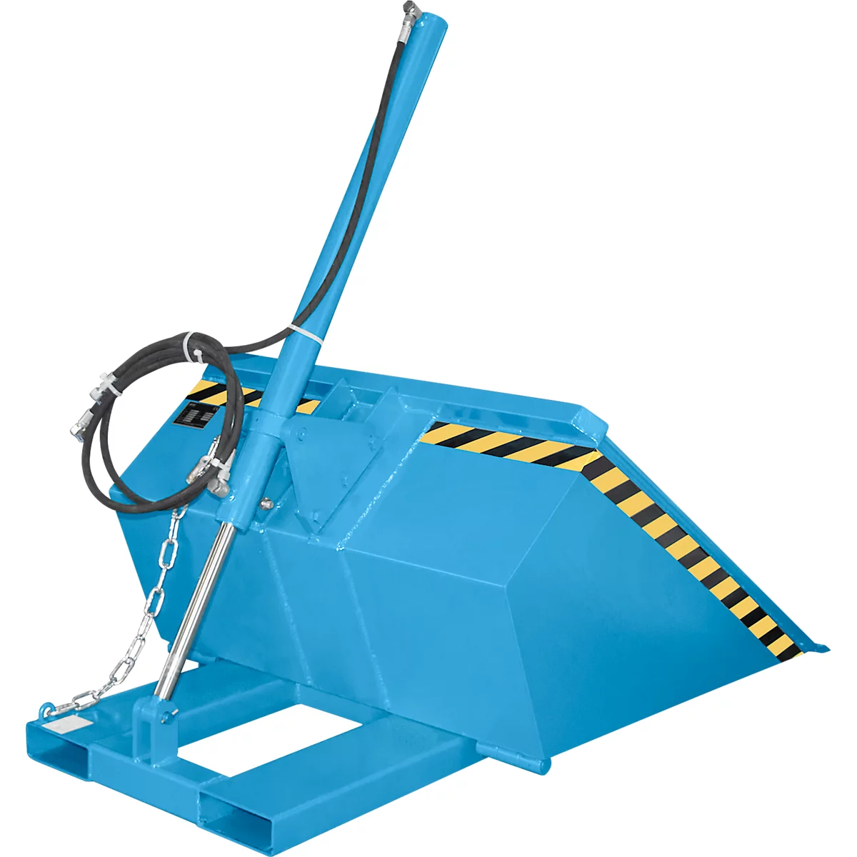 Bauer godet hydraulique pour chariot élévateur DGS 500, hydraulique pour chariot élévateur, L 1610 x l 1050 x H 1370 mm, 0,5 m³, jusqu'à 1000 kg, acier peint, bleu clair