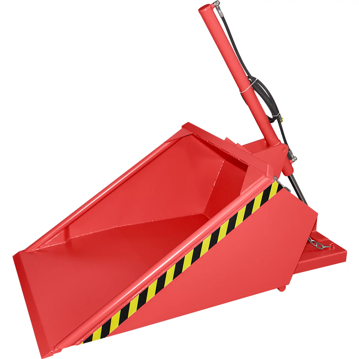 Bauer godet hydraulique pour chariot élévateur DGS 500, hydraulique pour chariot élévateur, L 1610 x l 1050 x H 1370 mm, 0,5 m³, jusqu'à 1000 kg, acier peint, rouge feu