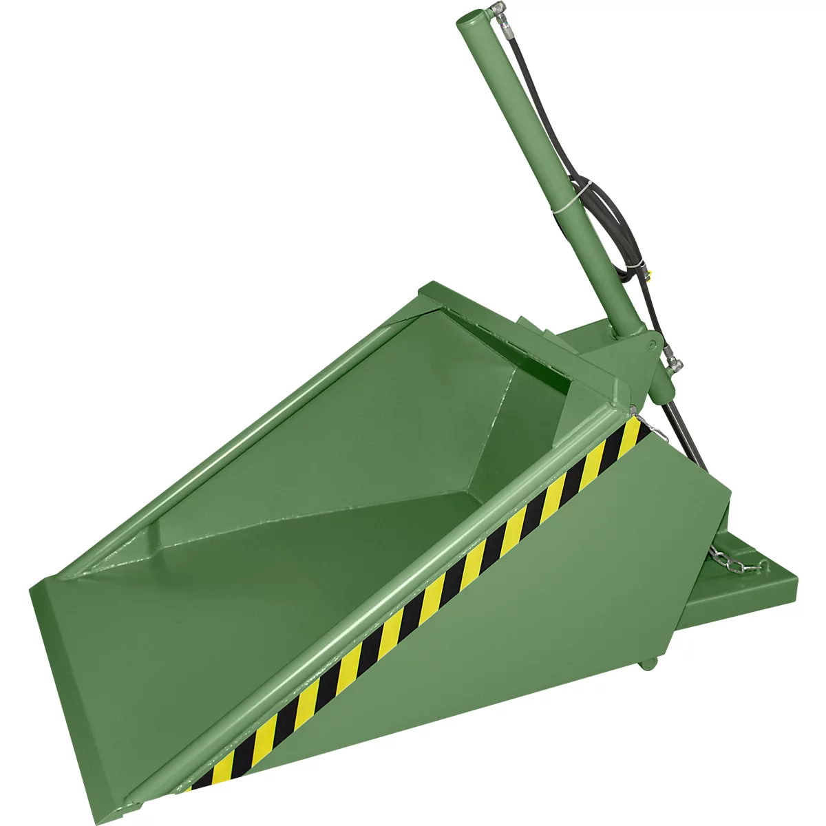 Bauer godet hydraulique pour chariot élévateur DGS 500, hydraulique pour chariot élévateur, L 1610 x l 1050 x H 1370 mm, 0,5 m³, jusqu'à 1000 kg, acier peint, vert réséda