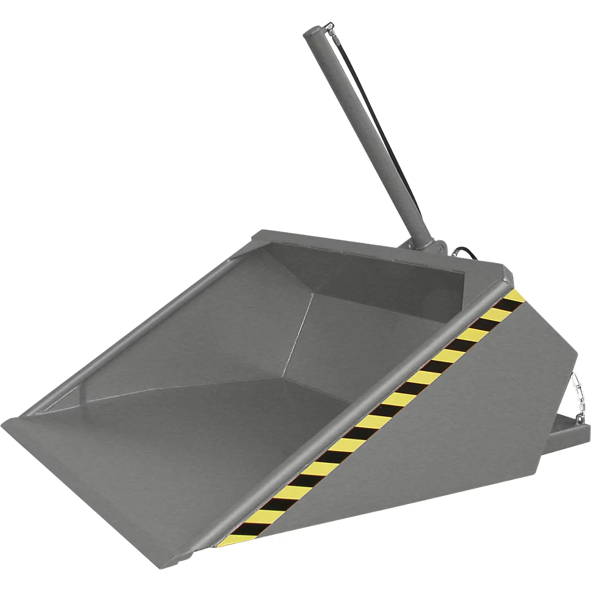 Bauer godet hydraulique pour chariot élévateur DGS 700, hydraulique pour chariot élévateur, L 1610 x l 1210 x H 1370 mm, 0,7 m³, jusqu'à 1000 kg, acier laqué, gris souris