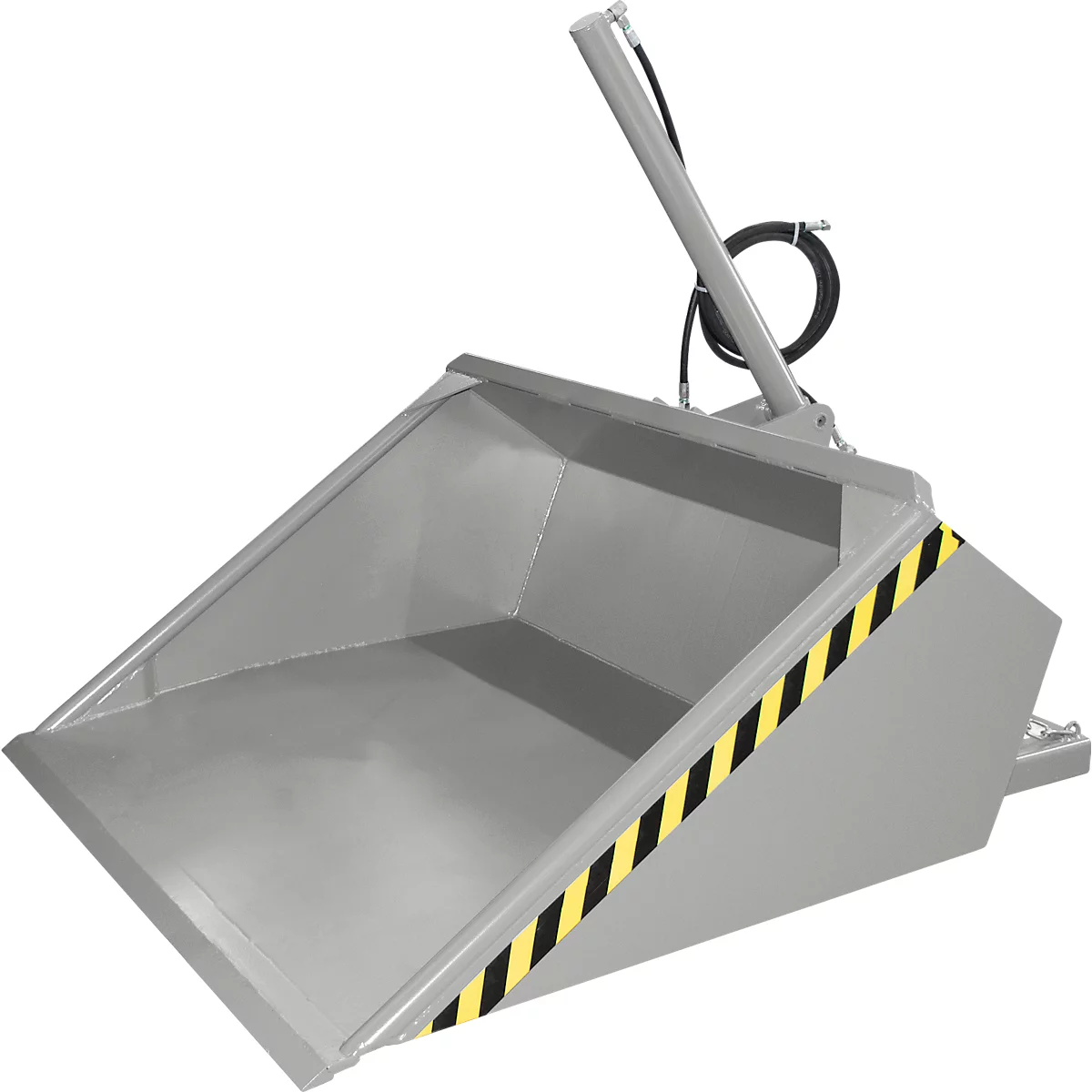 Bauer godet hydraulique pour chariot élévateur DGS 950, hydraulique pour chariot élévateur, L 1610 x l 1610 x H 1370 mm, 0,95 m³, jusqu'à 1000 kg, acier peint, gris souris
