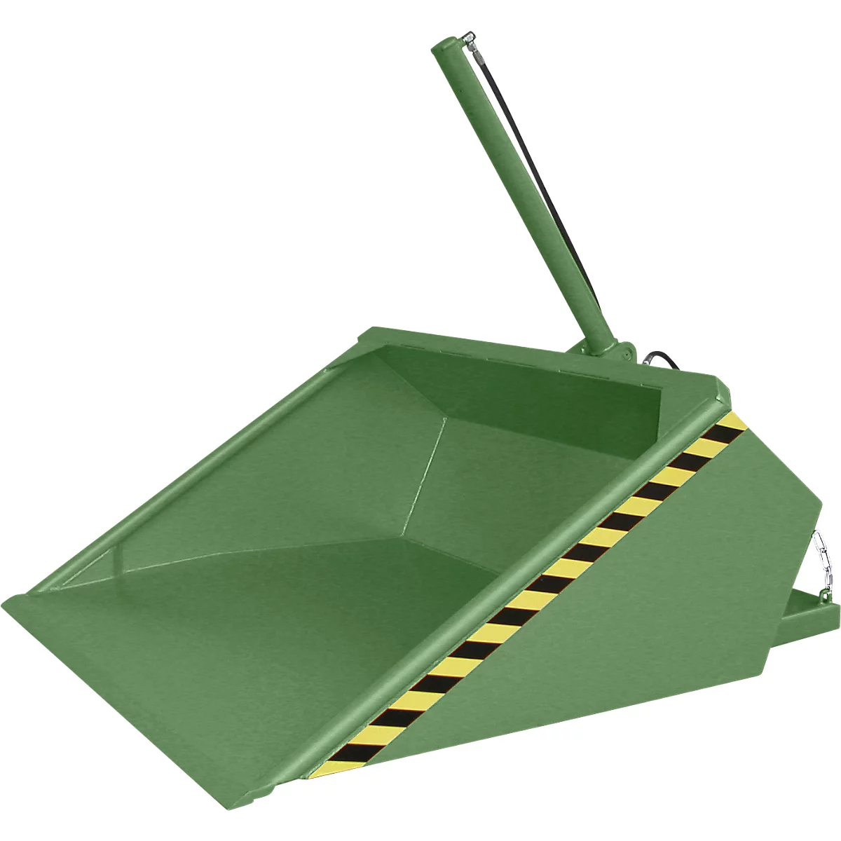 Bauer hydraulische heftruckbak DGS 700, heftruckhydrauliek, L 1610 x B 1210 x H 1370 mm, 0,7 m³, tot 1000 kg, staal gelakt, reseda groen