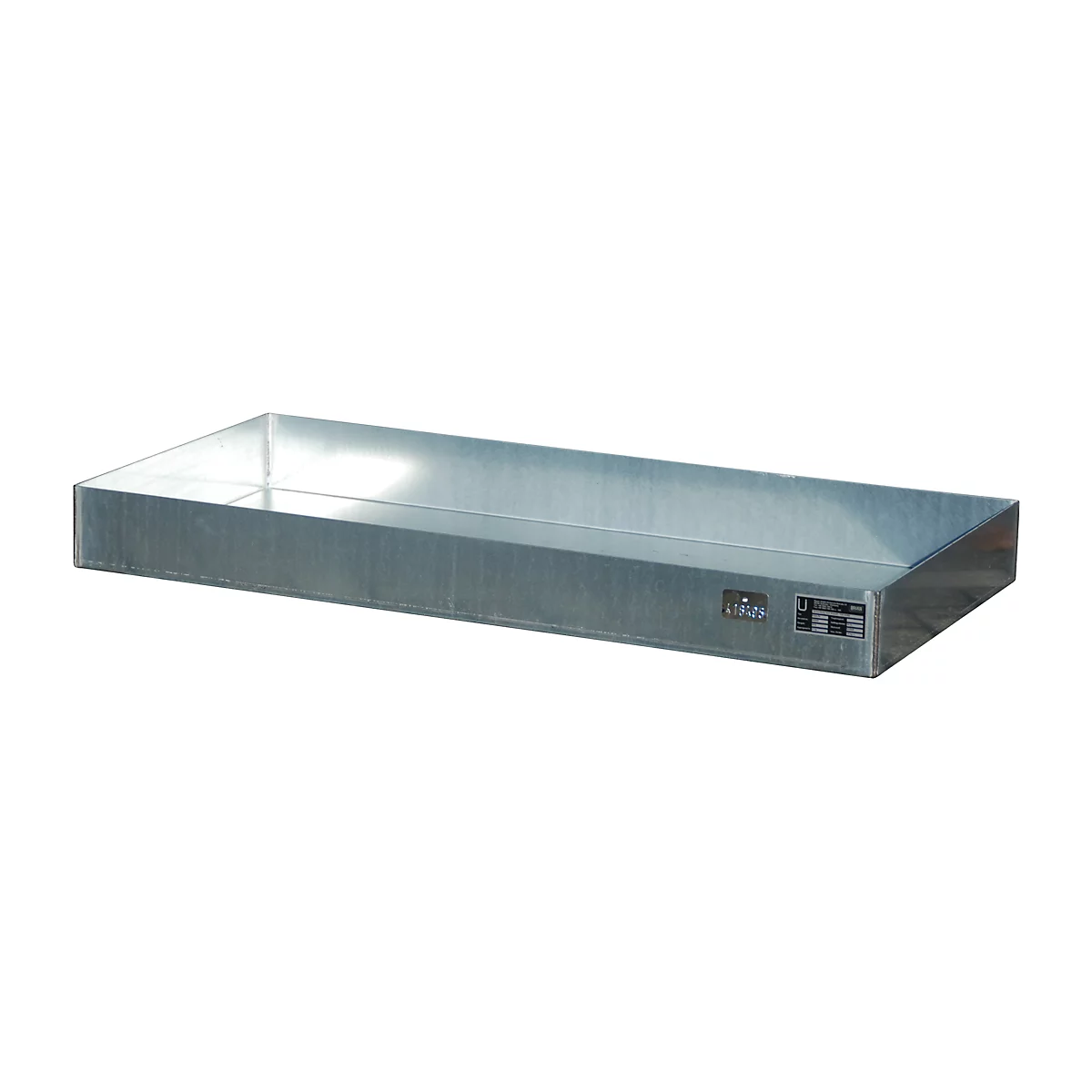 Bauer KGW-P 3 kleine bak, volume 73 l, tot 200 kg, zonder geperforeerd rooster, B 1200 x D 800 x H 100 mm, gegalvaniseerd staal
