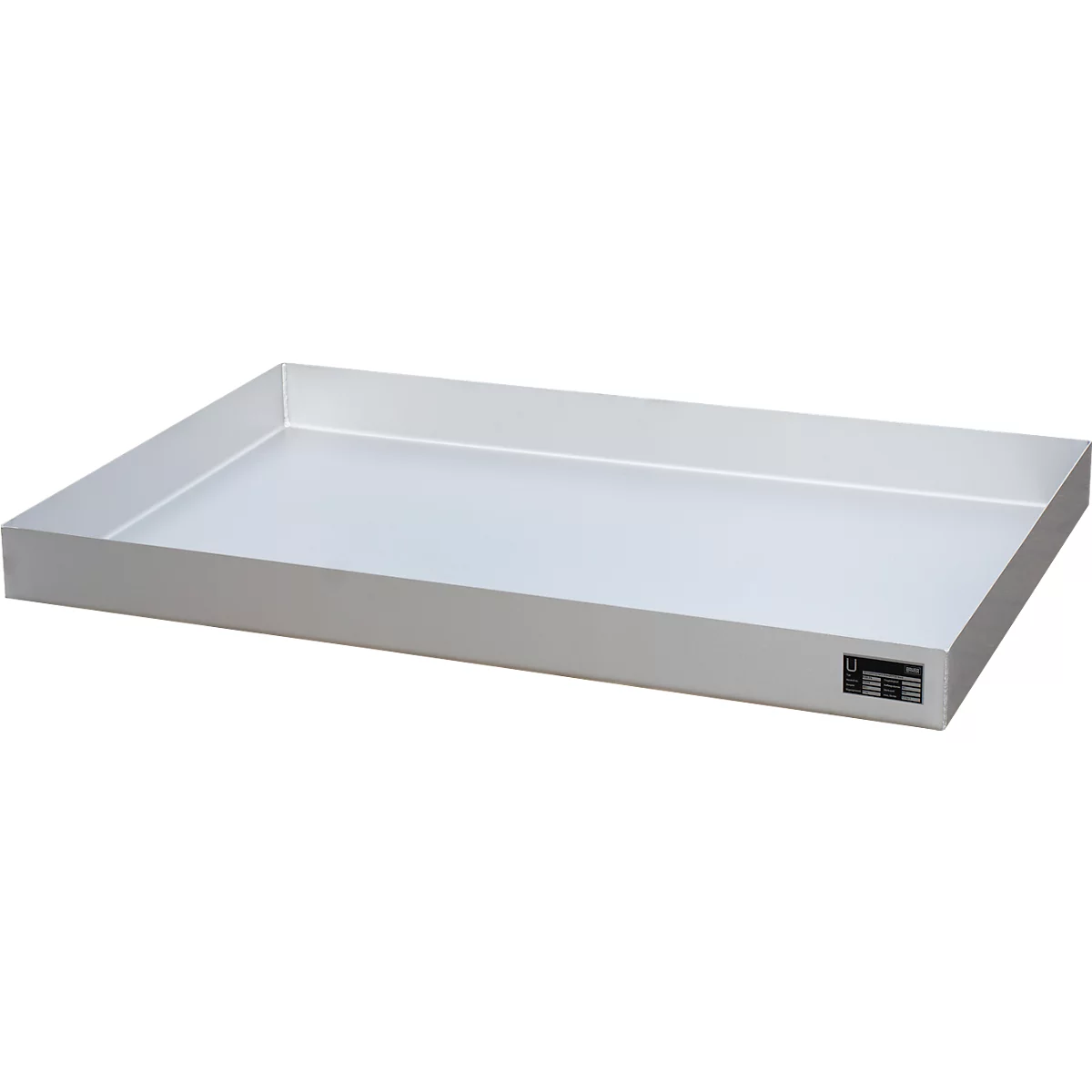 Bauer KGW-P 4 V4A kleine containerbak, voor Euro- en chemiepallets, roestvrij staal, L 1200 x B 600 x H 120 mm, tot 200 kg
