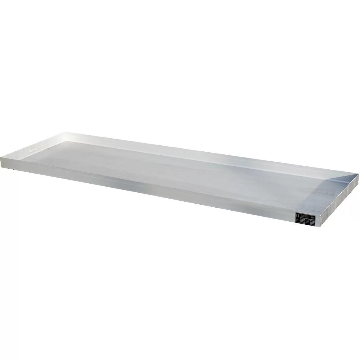 Bauer Kleingebindewanne KGW 5 V4A, ohne Lochblechrost, L 1850 x B 600 x H 60 mm, 60 L, 150 kg, Edelstahl 1.4571, Silber
