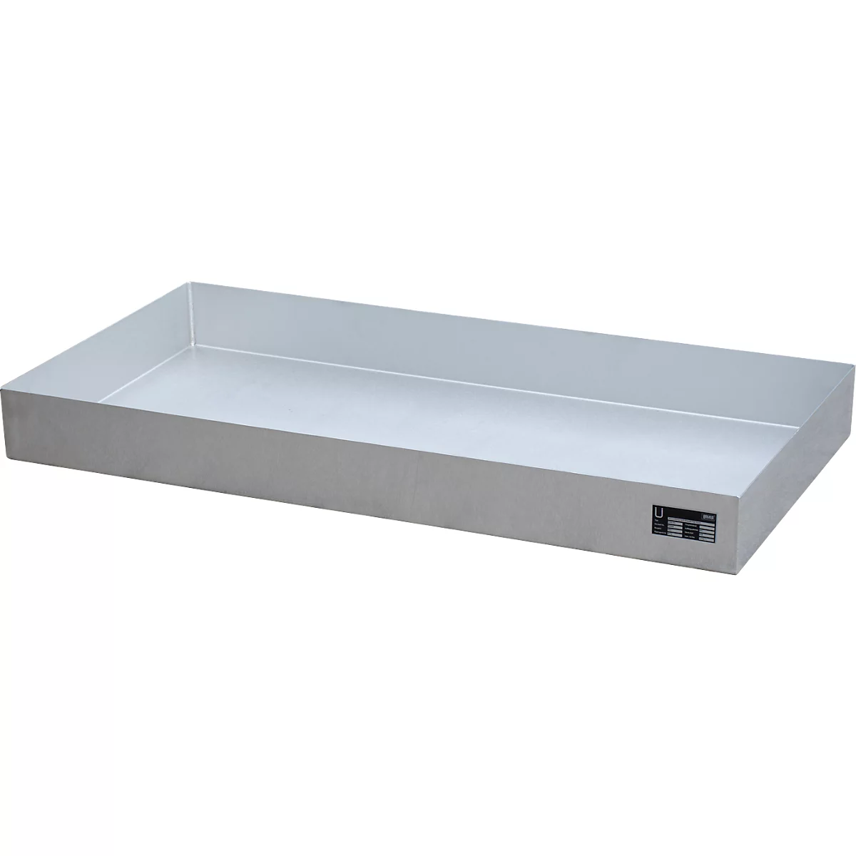 Bauer Kleingebindewanne KGW-P 3 V4A, für Euro- und Chemiepaletten, Edelstahl, L 1200 x B 800 x H 120 mm, bis 200 kg
