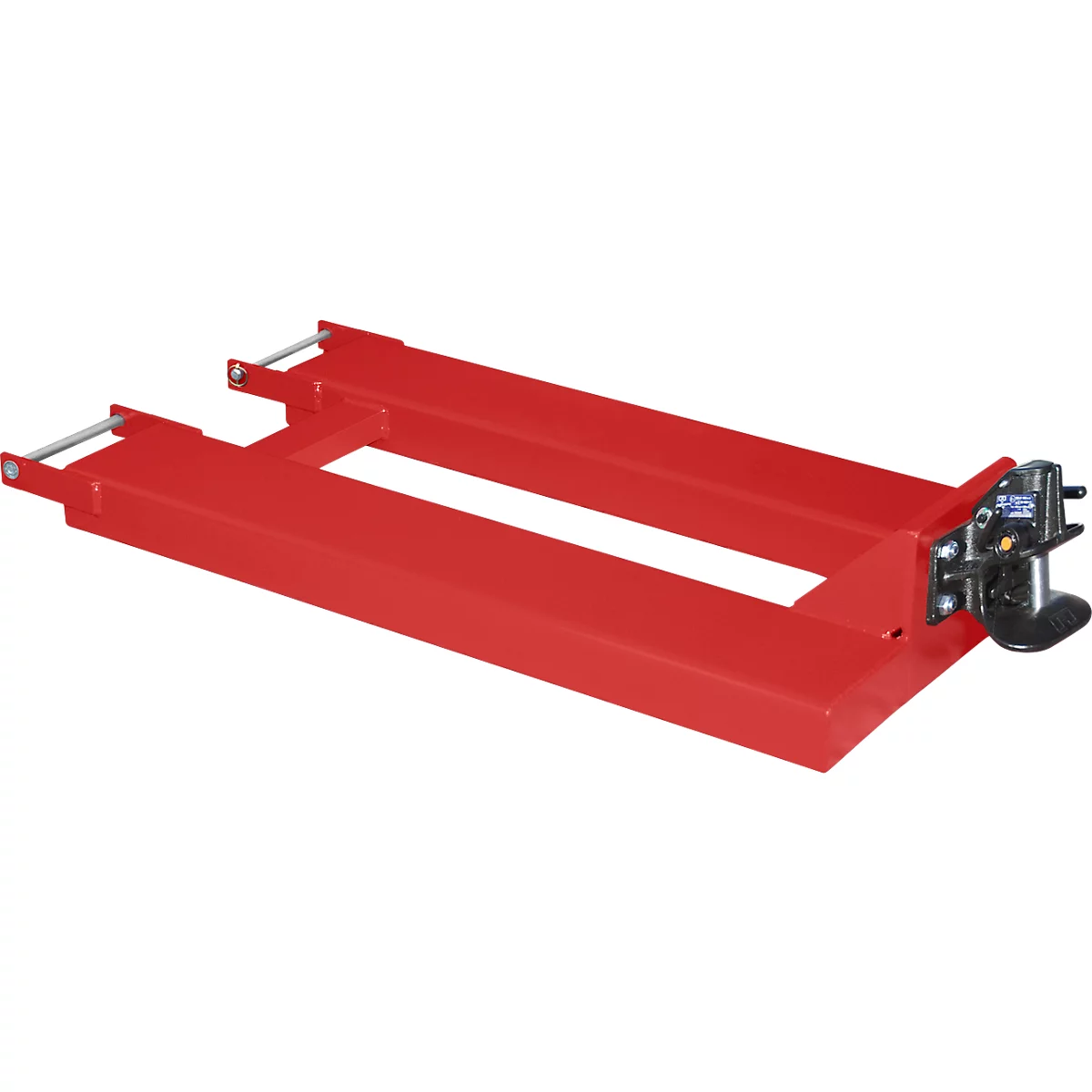 Bauer manoeuvreerhulp RH-RA, met aanhangerkoppeling, tot 250 kg, L 1480 x B 650 x H 310 mm, gelakt, vuurrood RAL 3000