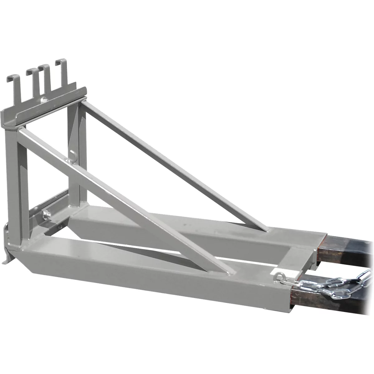 Bauer MH-I afvalverzamelaar, met rubberen aanslag, voor 1x 80- tot 360-L-MGB, L 1030 x B 585 H 680 mm, gelakt, muisgrijs RAL 7005
