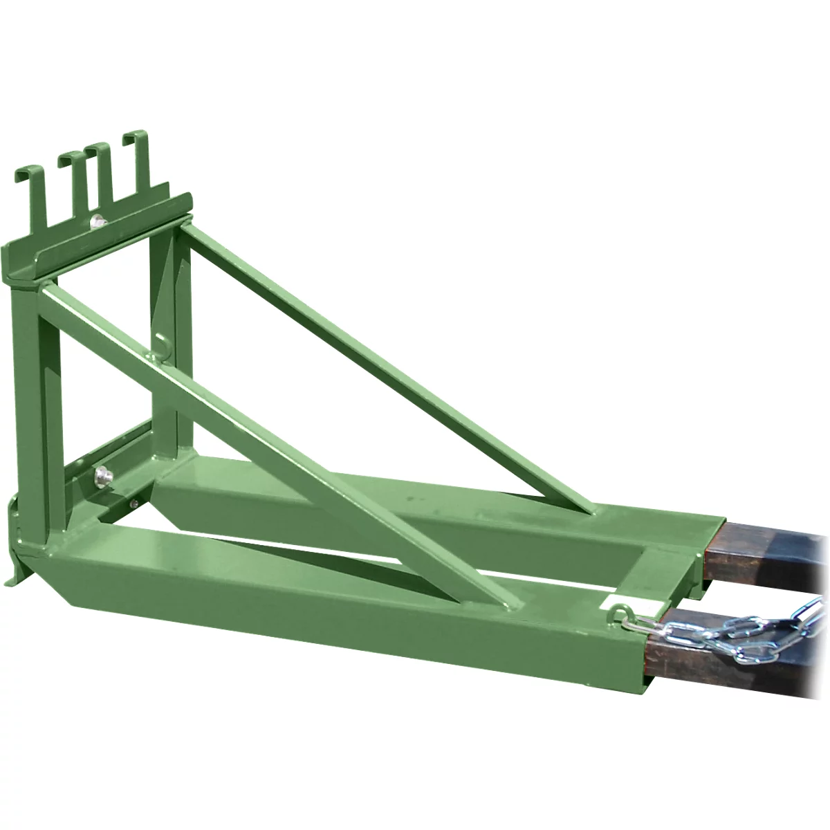 Bauer MH-I afvalverzamelaar, met rubberen aanslag, voor 1x 80- tot 360-L-MGB, L 1030 x B 585 H 680 mm, gelakt, reseda groen RAL 6011