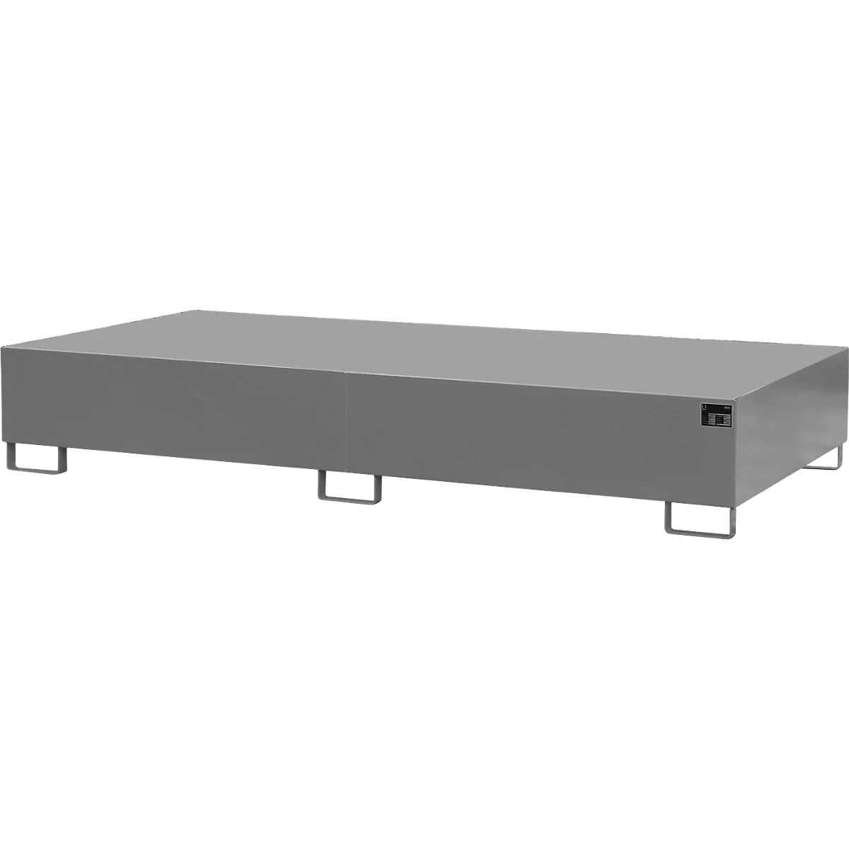 Bauer opvangbak VAW-1000-2, L 2650 x B 1300 x H 435 mm, tot 1000 l, roestvrij staal, toegankelijk van onderaf