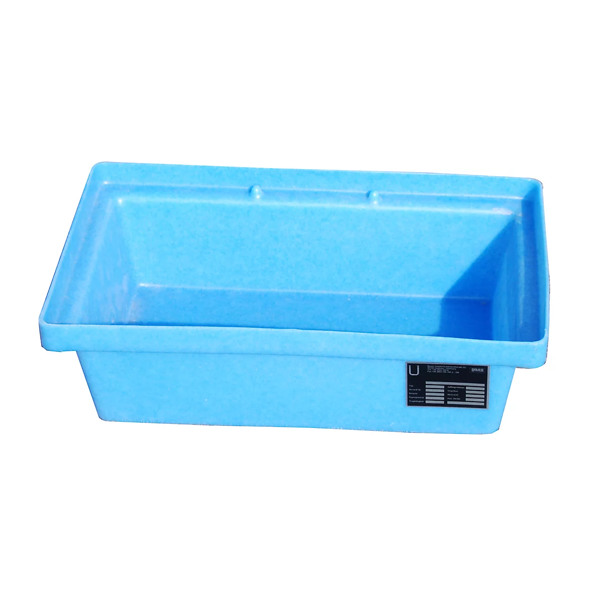 Bauer PE-Auffangwanne Typ KWP-P 20, für Paletten, Lagerung von Kleingebinden, 20 l