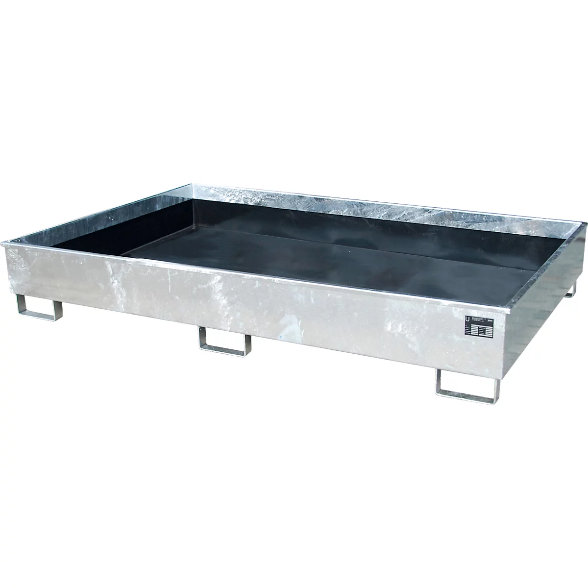 Bauer Regalwanne RW 2200-2 PE, mit PE-Einsatz, L 2165 x B 1315 x H 510 mm, feuerverzinkt